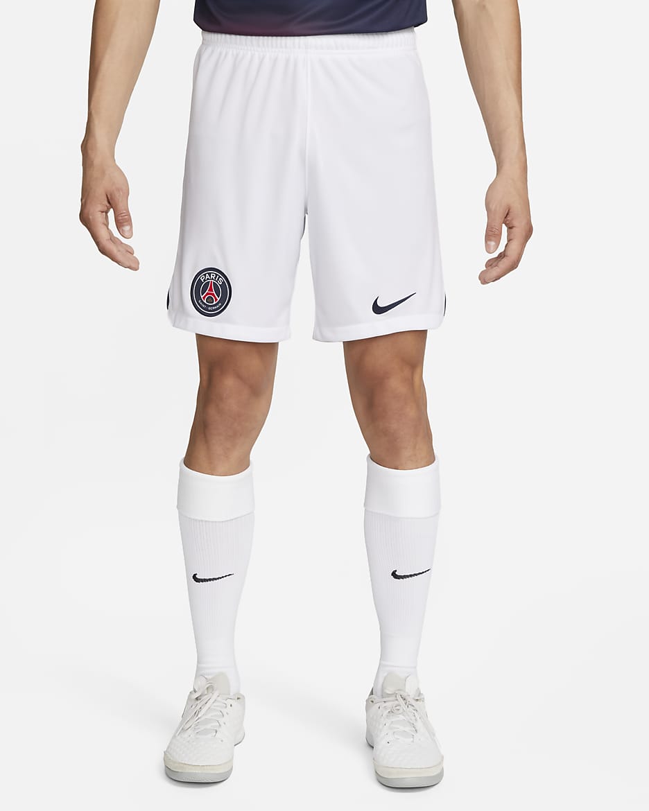 White nike football fashion shorts